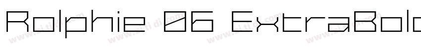 Rolphie 06 ExtraBold字体转换